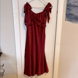Trixxi Red Silky Dress. NWT